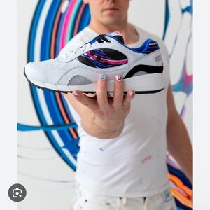 Saucony x Callen Schaub White Leather XT 600 Athletic Sneakers Shoes Size 11.5